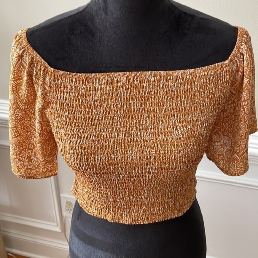 Live To Be Spoiled Smocked Off‎ the Shoulder Top (Size M) and Pants (Size L)